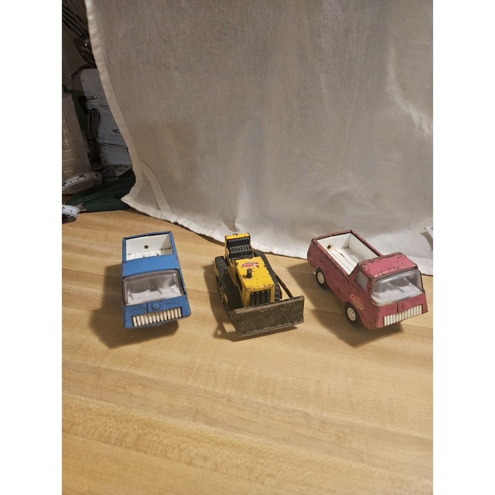 Lot Of 3 Vintage Metal Tonka Toys